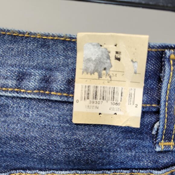 Levis 501 Jeans Mens 48x34 Blue Denim Straight Leg Button Fly Original Classic - Picture 7 of 16